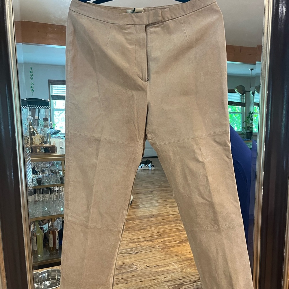 St. John's Bay Beige Leather Pants